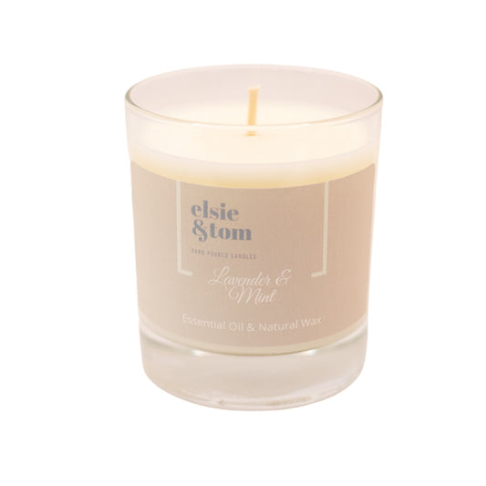 Lavender and Mint Essential Oil Scented Candle image 0