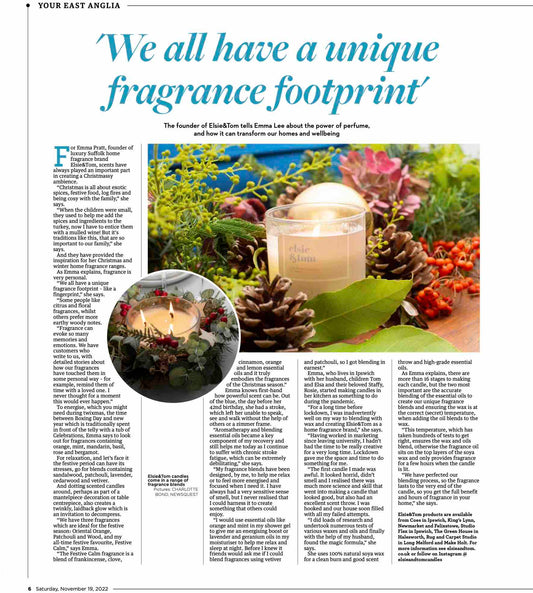 We all have a unique fragrance footprint - Emma Lee Lifestyle Writer, for Archant finds our more.