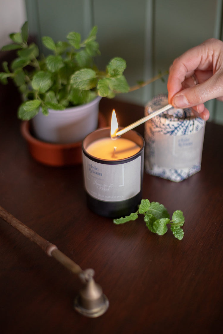 Aromatherapy Candle Lavender and Mint