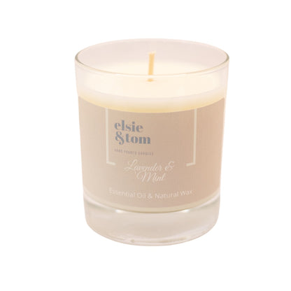 Lavender and Mint Essential Oil Scented Candle image 0