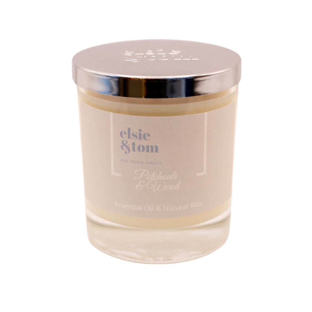 Patchouli and Wood Essential Oil Scented Candle image 1