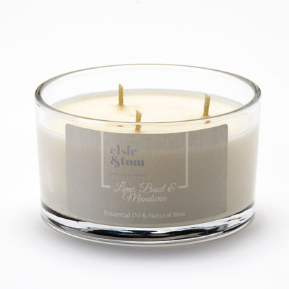 Lime, Basil and Mandarin Essential Oil Scented Candle image 4