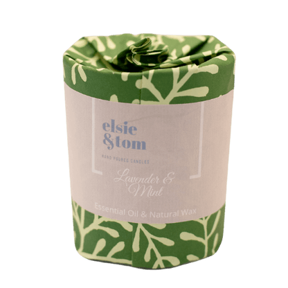 Lavender and Mint Essential Oil Scented Candle
