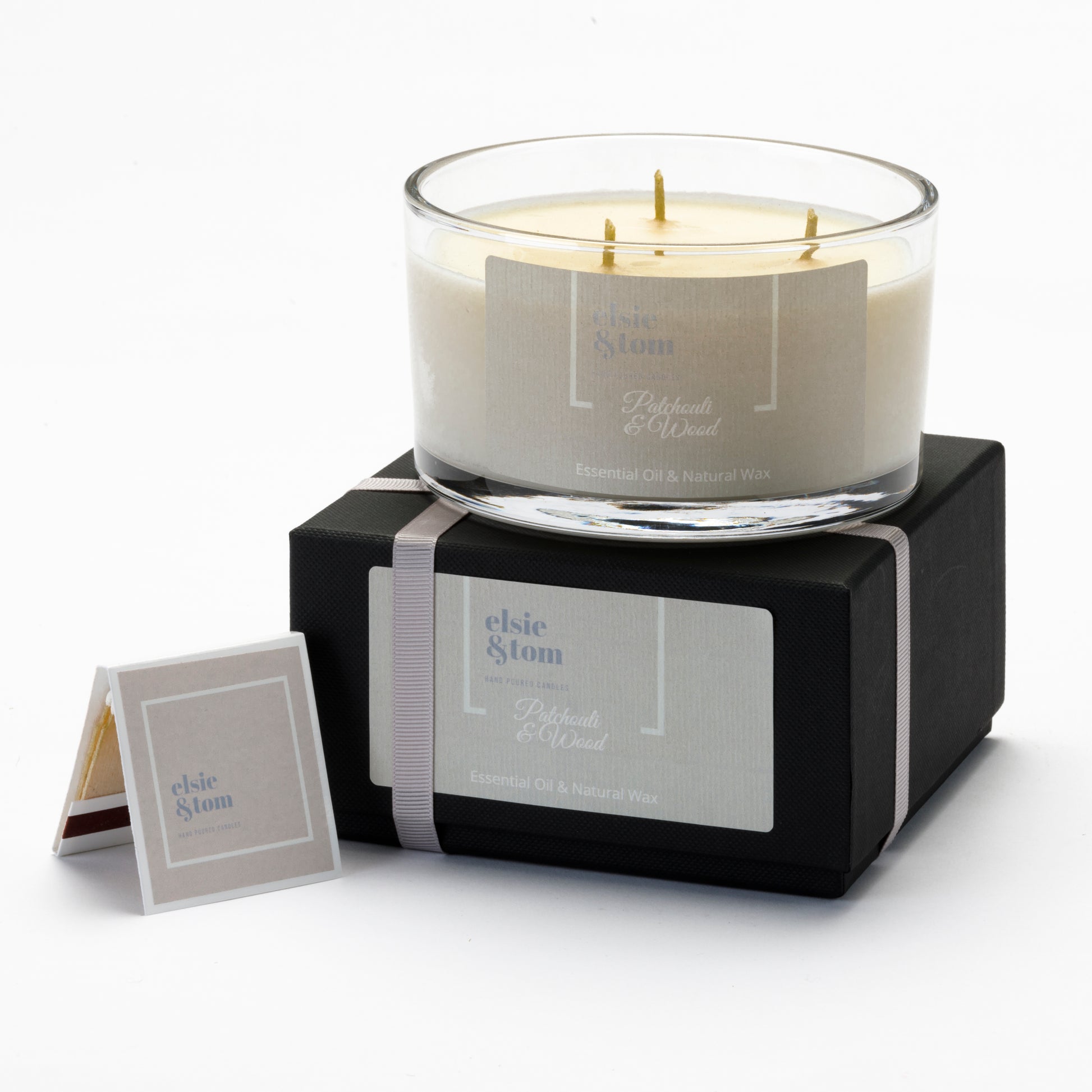 Patchouli and Wood Essential Oil Scented Candle image 3