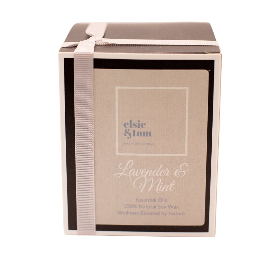 Lavender and Mint Essential Oil Scented Candle image 2