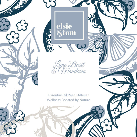 Lime, Basil & Mandarin Essential Oil Scented Reed Diffuser