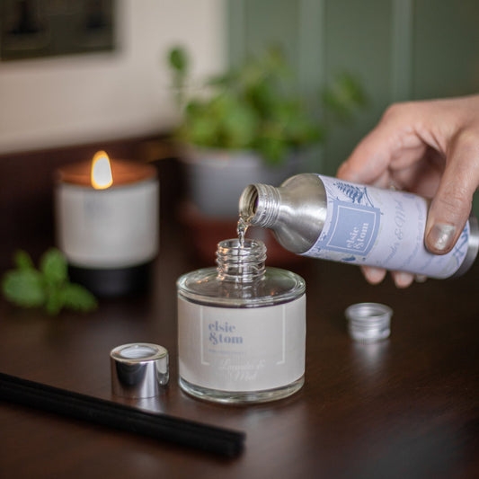 Lavender and Mint aromatherapy daily rituals diffuser refill by Elsie and Tom 