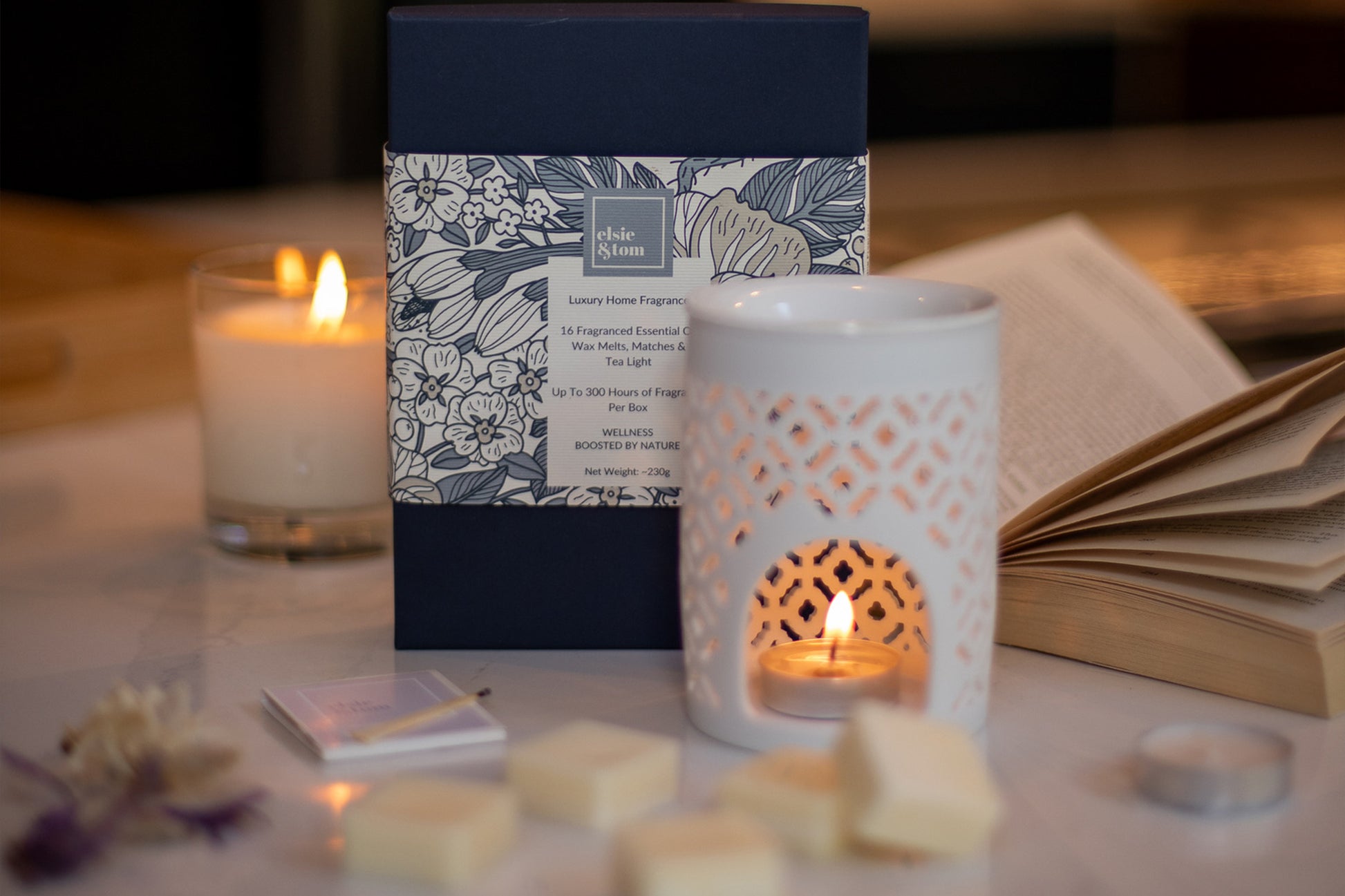 Luxury Wax Melt Gift Box selection Elsie and Tom