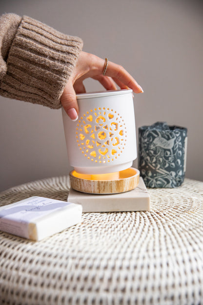 Mandala Design Ceramic Wax Burner Elsie and Tom