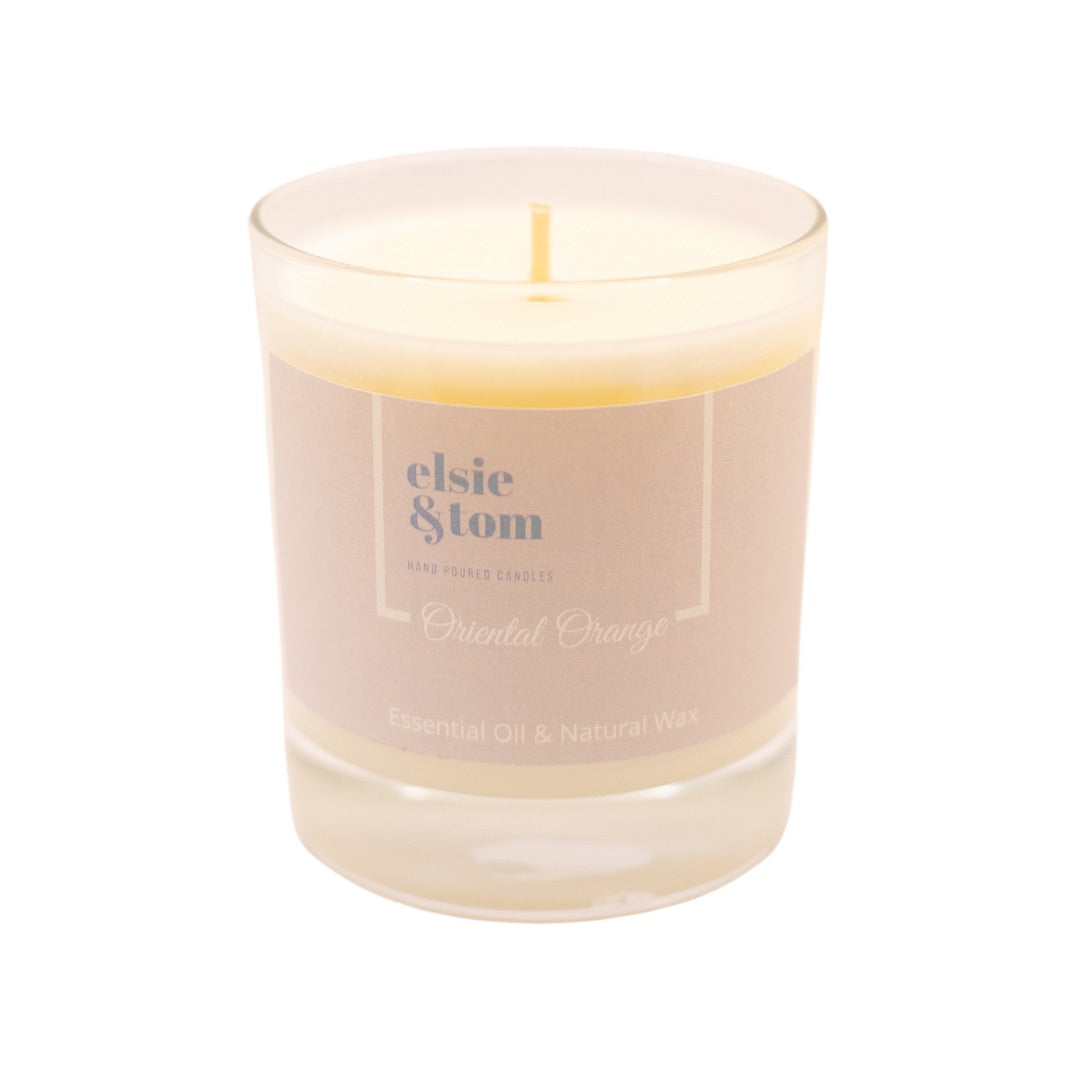 Oriental Orange Essential Oil Scented Candle 200g 1 wick soya candle | Elsie&Tom