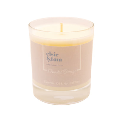 Oriental Orange Essential Oil Scented Candle 200g 1 wick soya candle | Elsie&Tom