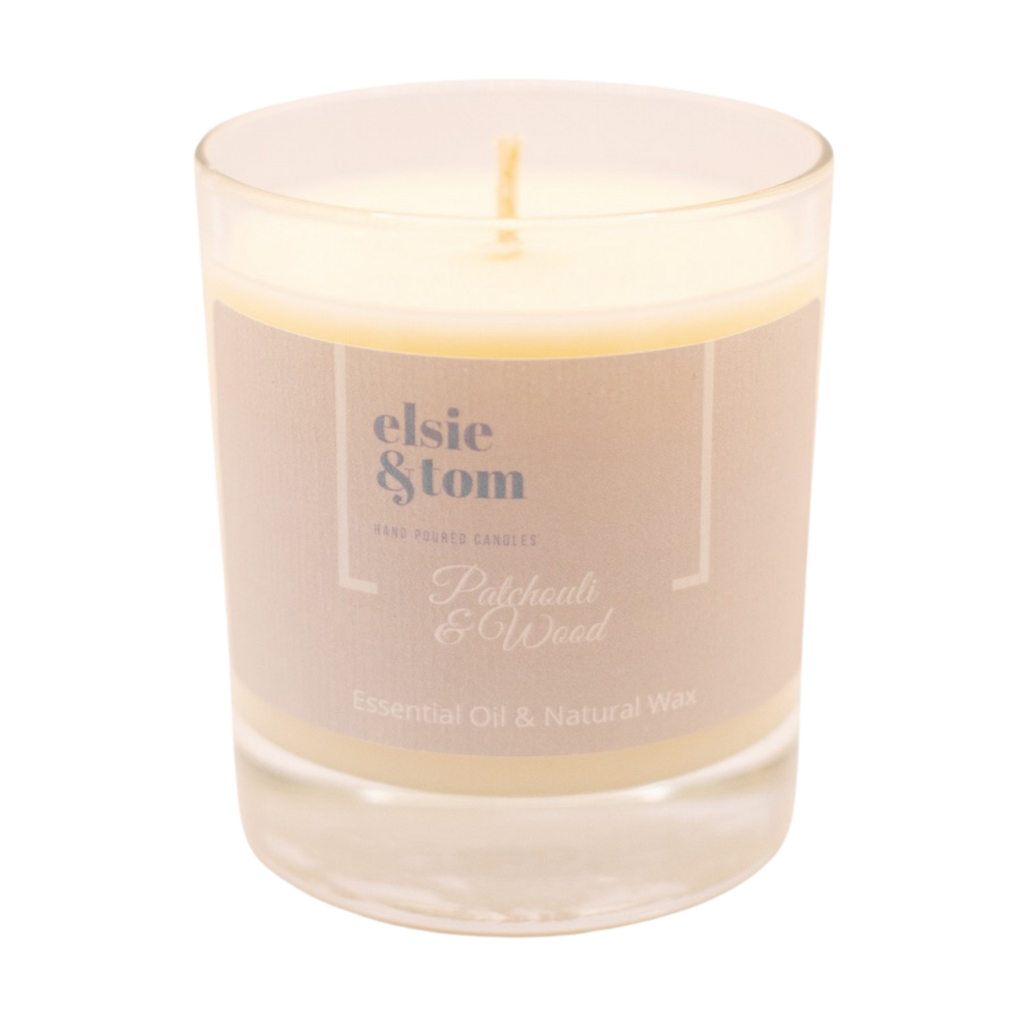 Patchouli and Wood Essential Oil Scented Candle