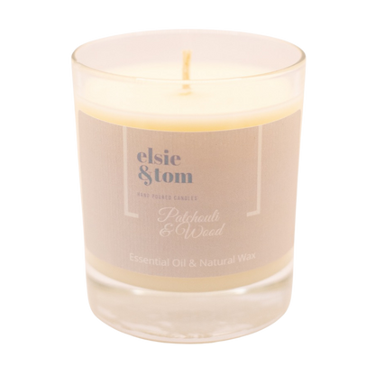 Patchouli and Wood Essential Oil Scented Candle