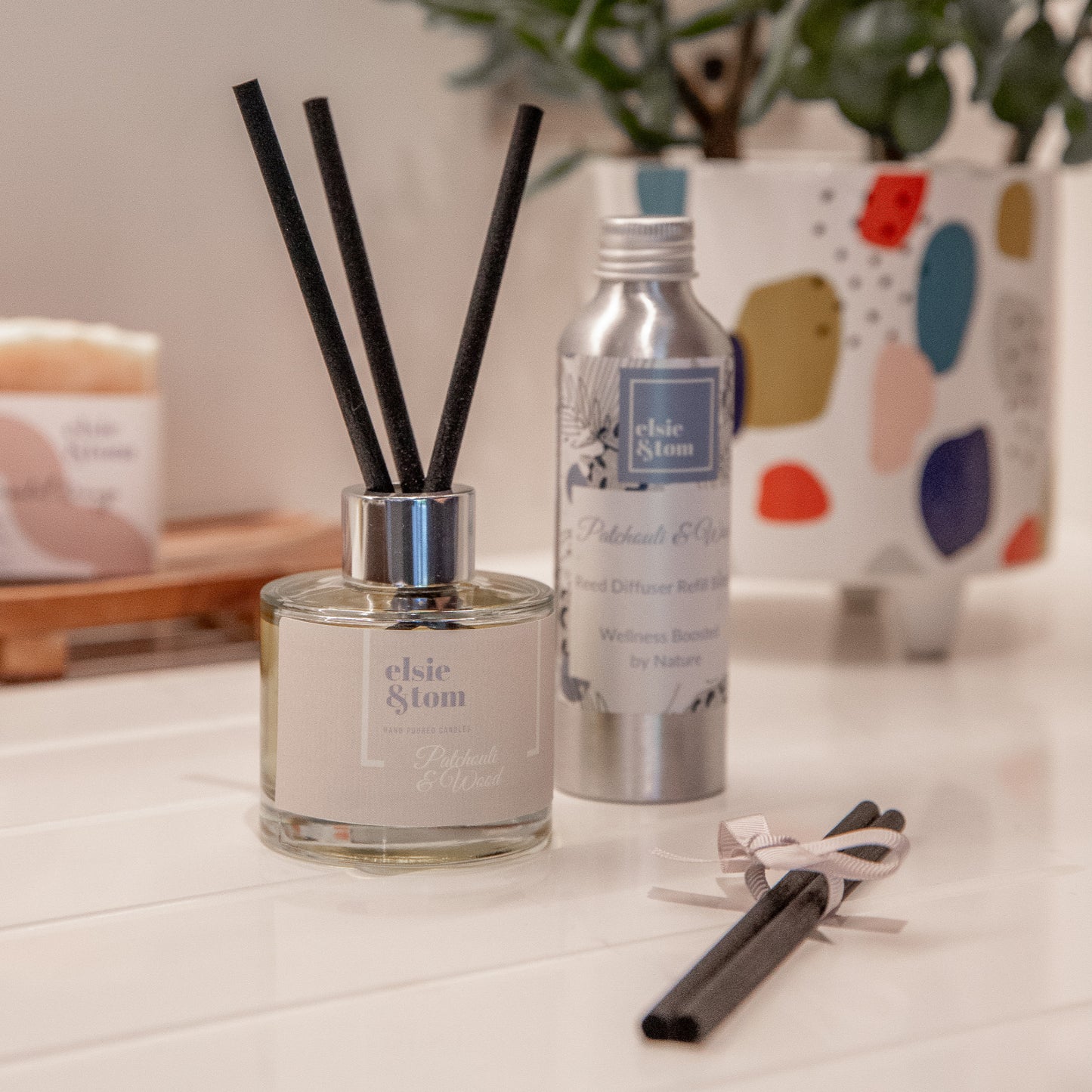 Patchouli & Wood Essential Oil Scented Daily Rituals Reed Diffuser 