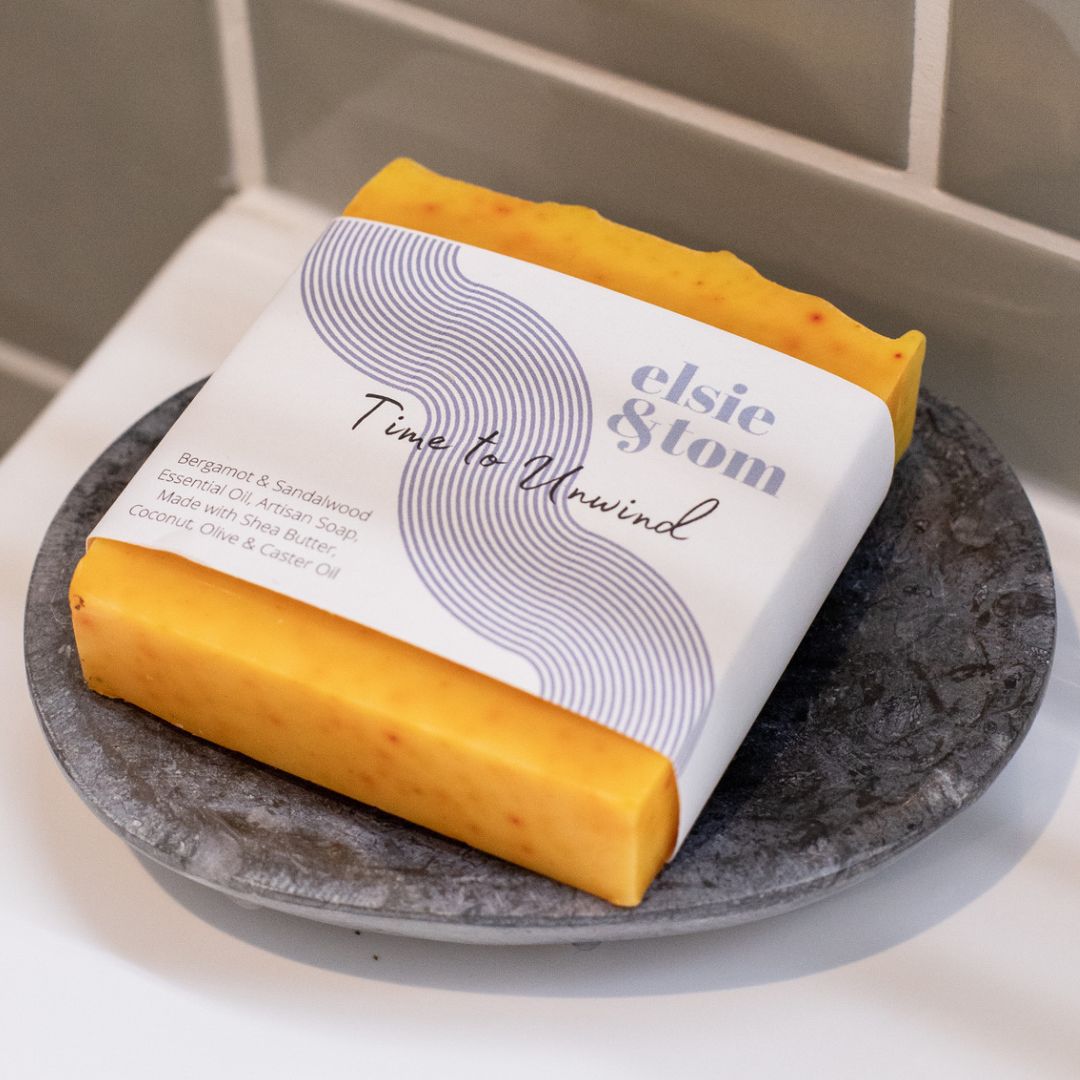 Time to Unwind Naturally Scented Shea Butter, Coconut, Olive and Caster Oil Soap | Elsie & Tom
