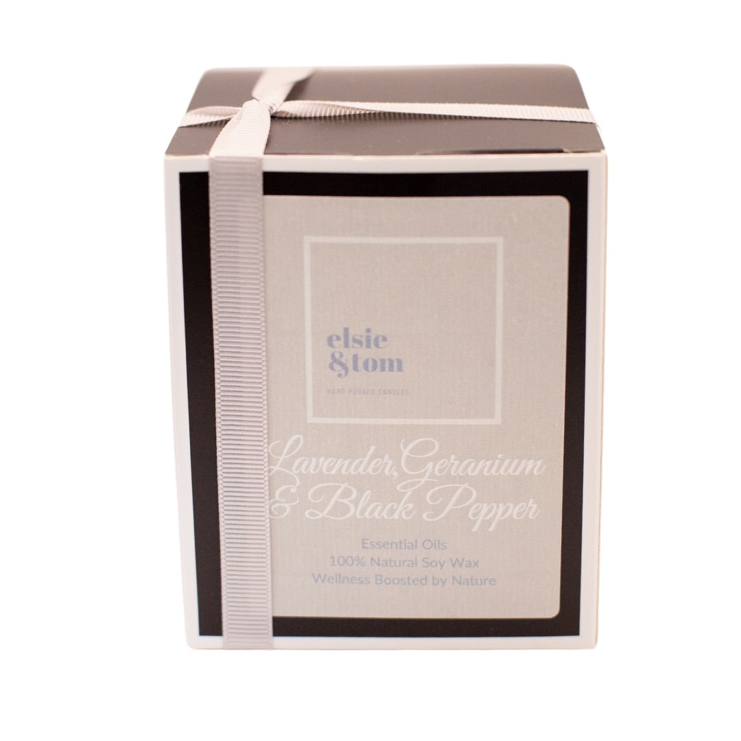 Lavender, Geranium and Black Pepper Essential Oil Candle image 6